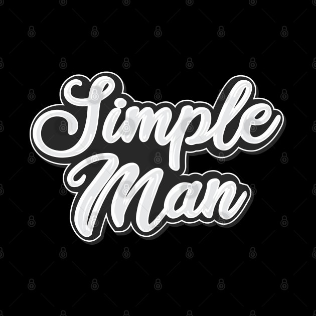 Simple man typography by Aldyz