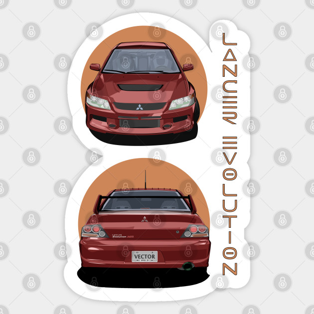 Download Car Mockup Lancer Evolution Car Sticker Teepublic Uk Yellowimages Mockups