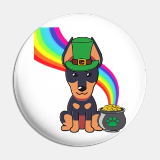 Funny alsatian celebrates st patricks day Pin