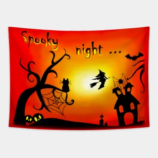 A Night of Spookiness Tapestry