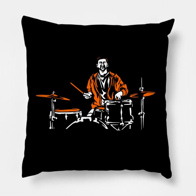 Drummer Pillow by TambuStore