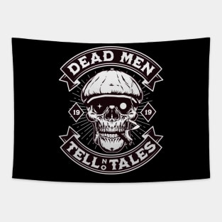 Funny Skull Art - Dead men tell no tales Tapestry