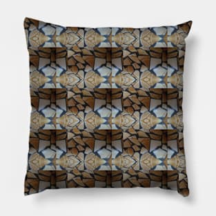 Ceramic tile shards pattern Pillow