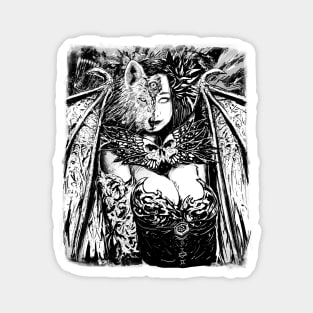 Manga dragon Girl Shapeshifting Magnet