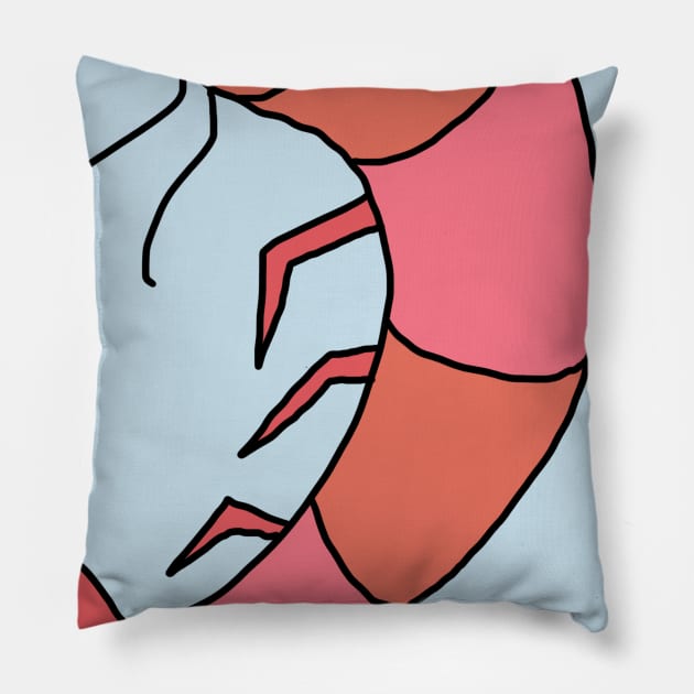 Shrimptious - Aquarium Prawn Shrimp Pillow by zimtundschnecke