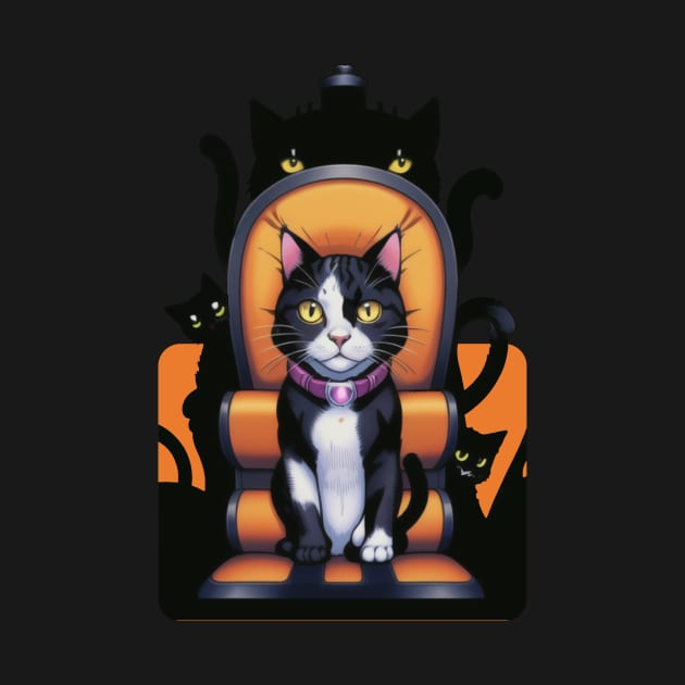 Spooky Cat Throne by Rishirt