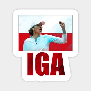 Iga Swiatek Tennis Player #1 US Open Polish Poland Female Tennis Women's Tennis Magnet