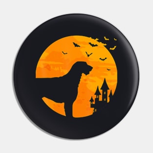 Irish Wolfhound Scary Halloween Pin