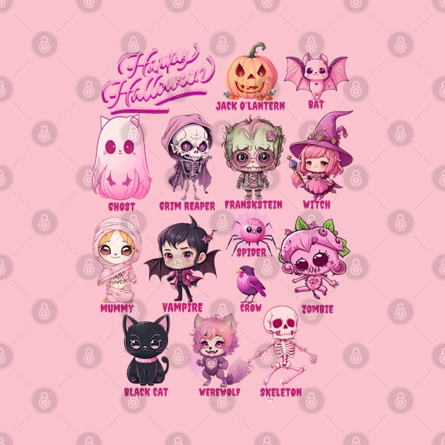 halloween characters by AOAOCreation