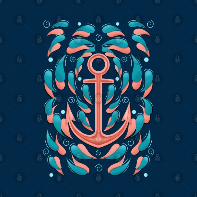 Anchor Swirls, sea, maritime, lost souls by PNFDesigns