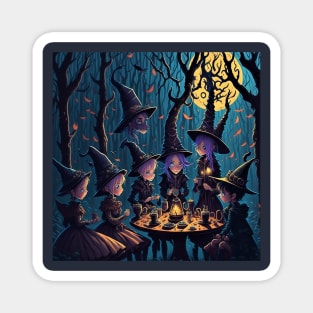 witch gathering halloween 2023 Magnet