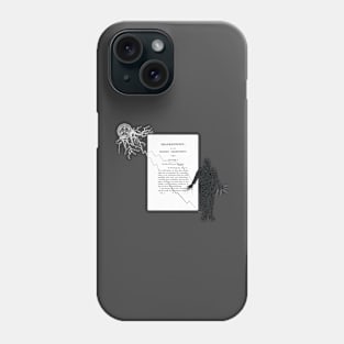 Frankenstein Literary Collage Phone Case