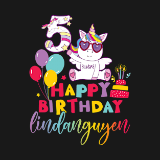 Happy Birthday My Girl Five Years Old T-Shirt