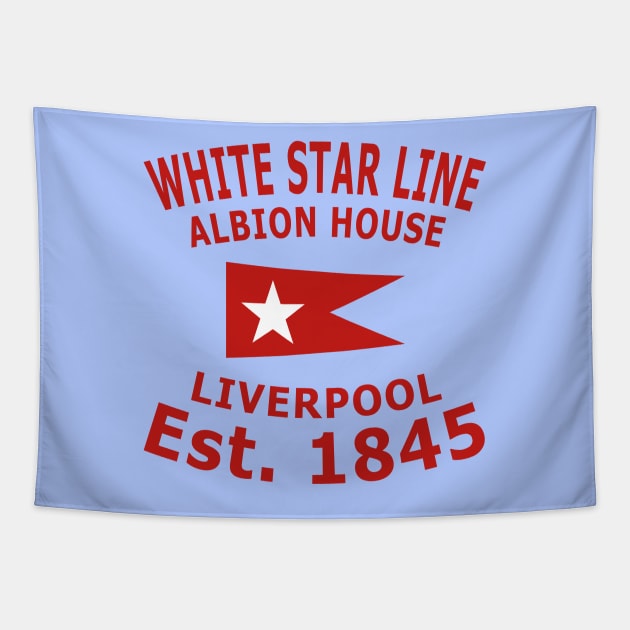 White Star Line Est. 1845 Tapestry by Lyvershop