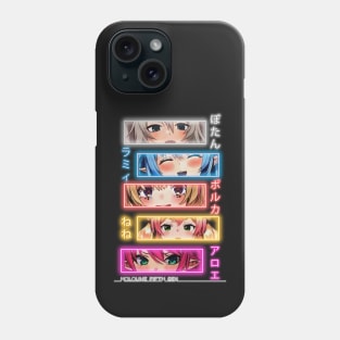 Hololive 5th Gen Neon Botan, Lamy, Polka Nene, Aloe Phone Case