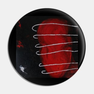 Red Human struggle Pin