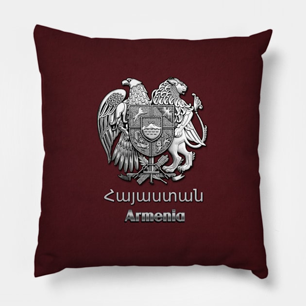 ARMENIA  Հայաստանի զինանշանը Pillow by doniainart