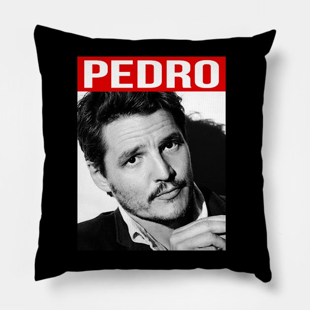 Pedro Pascal Pillow by Don'tawayArt
