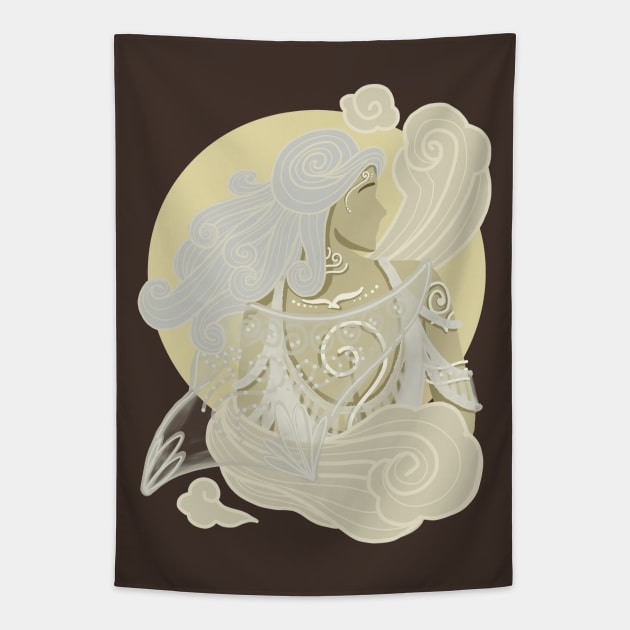 WIND GODDESS Tapestry by ulricartistic