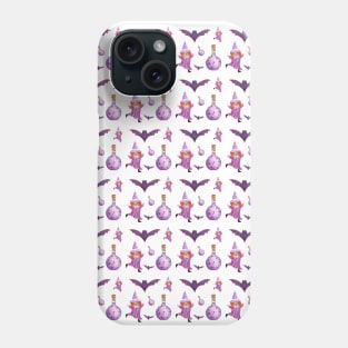 magic halloween purple pattern Phone Case