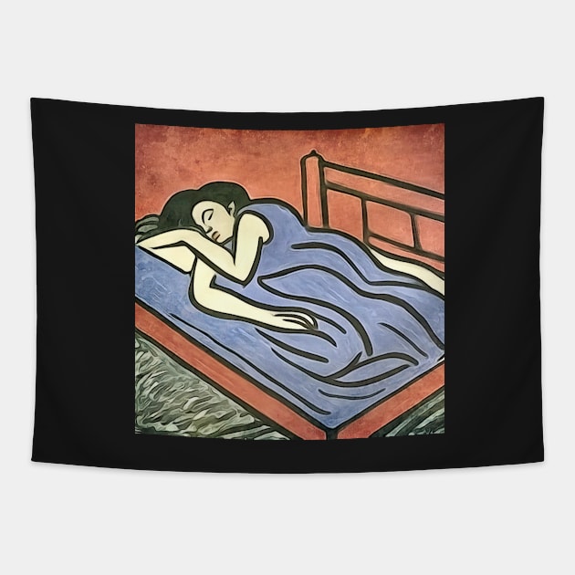 In sleep-Matisse inspired Tapestry by Zamart20