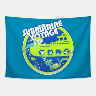 Submarine Voyage (neon colors) Tapestry