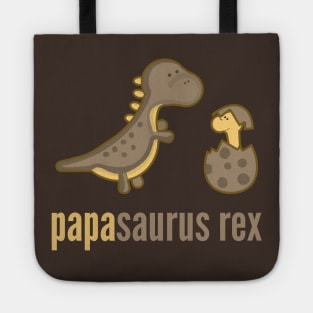 Papasaurus Rex T-Shirt Dinosaur Family Shirts Tote