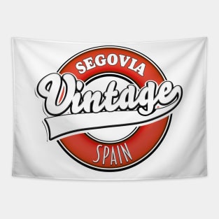 Segovia spain vintage style logo Tapestry