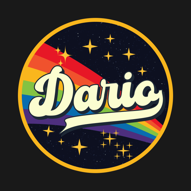 Dario // Rainbow In Space Vintage Style by LMW Art