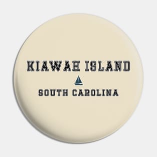 Kiawah Island Resort in South Carolina - Lettering with a Sailboat Decal Pin