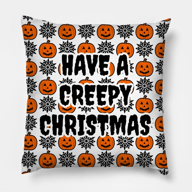 Have A Creepy Christmas Pillow by LunaMay