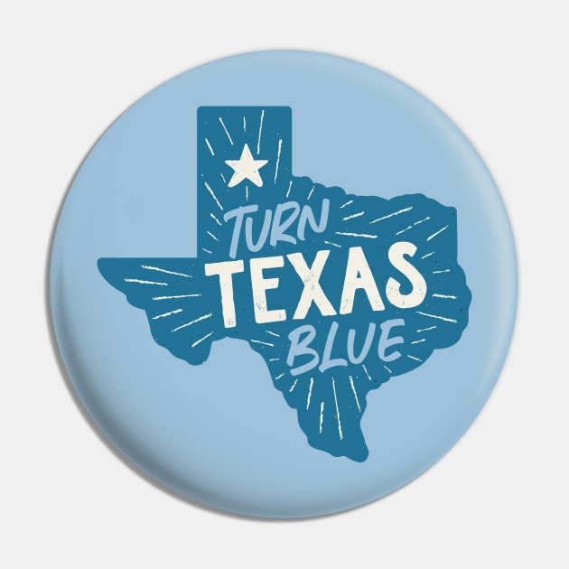 Turn Texas Blue Pin by SLAG_Creative