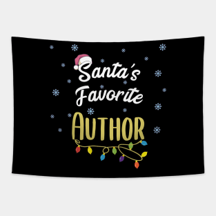 Santa's Favorite Author Writer Writing Gifts Tapestry