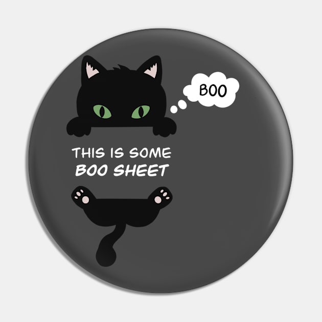 This is some BOO sheet - Halloween Cat Pin by Ivanapcm