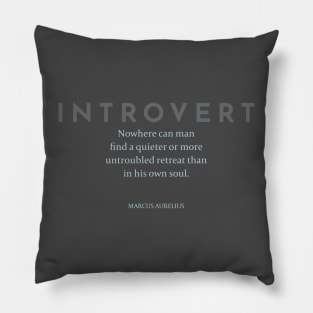 Introvert: Marcus Aurelius on the Quiet, Untroubled Soul Pillow