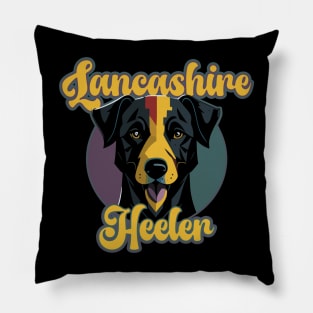 Portrait of a Lancashire Heeler Dog Pillow