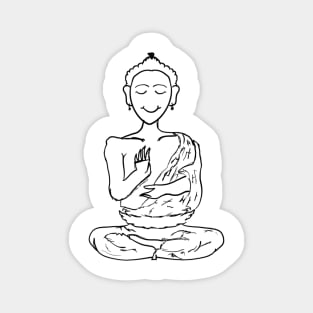 Happy Monk Magnet