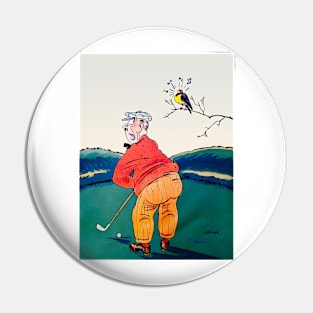 1931 Golf Cartoon Pin