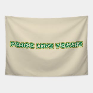 Peace Love Veggies Tapestry