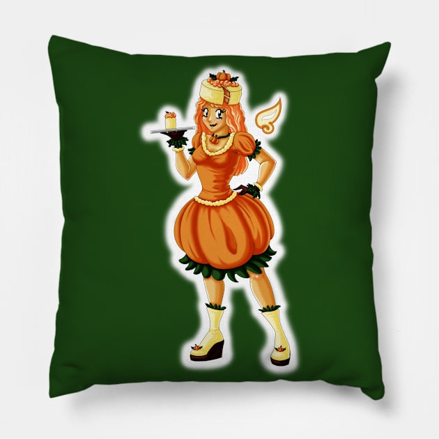 Pumpkin Cake - Sweet Fairies Pillow by Louisalulu Arts