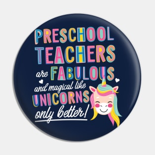 Preschool Teachers are like Unicorns Gift Idea Pin