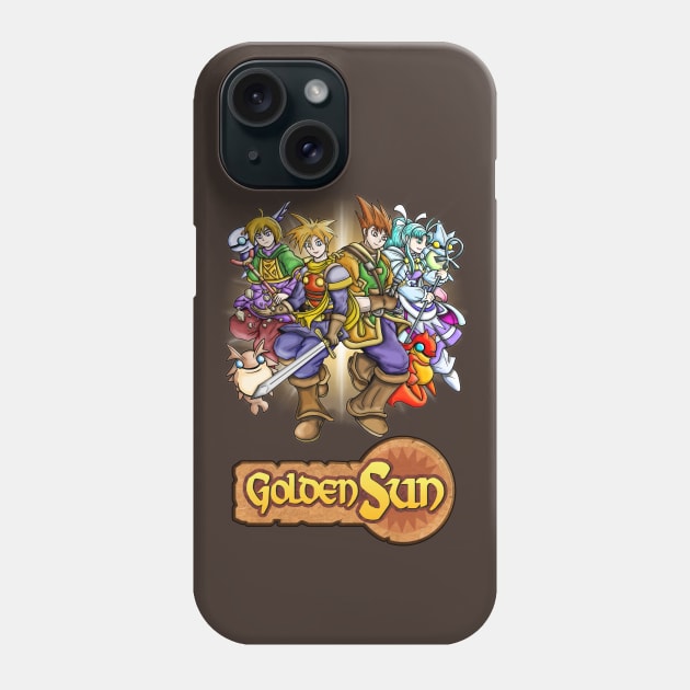 Golden Sun Heroes Phone Case by WarioPunk