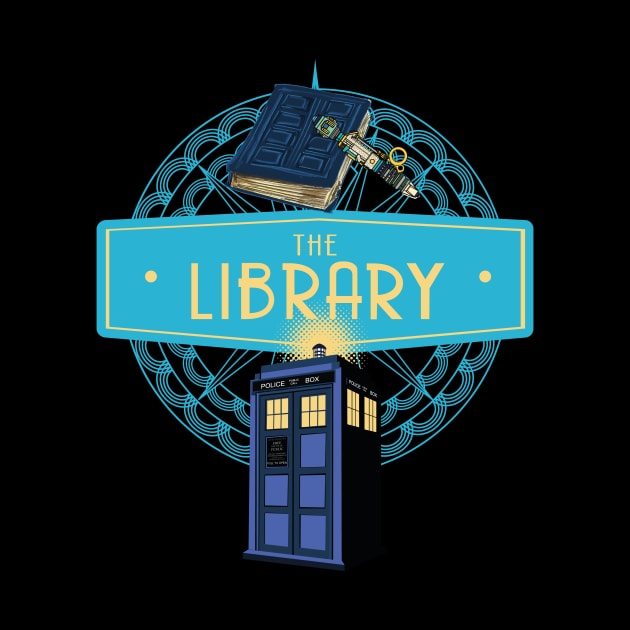 SILENCE IN THE LIBRARY by KARMADESIGNER T-SHIRT SHOP