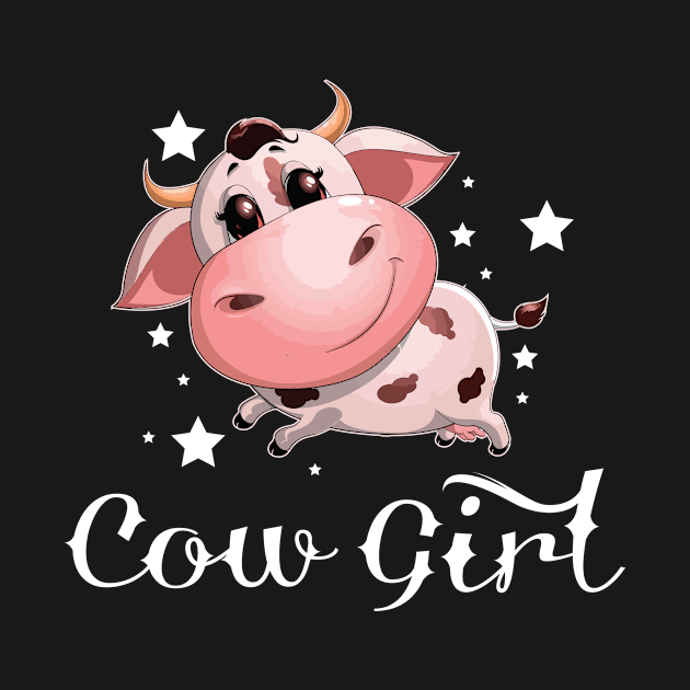 Cow Girl  Cute Gift by nevilleanthonysse