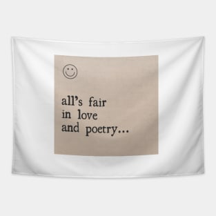 All's Fair in Love and Poetry Tapestry