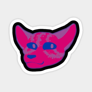 Bi pride cat Magnet