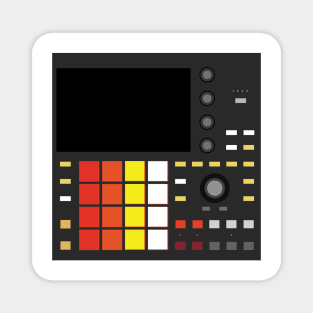 Dope Beat Machine Series #18 (Multicolored pads - No Text) Magnet