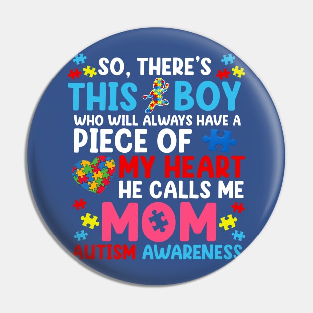 Autism Mom, Autism Awareness, Mothers Day Pin by CrosbyD