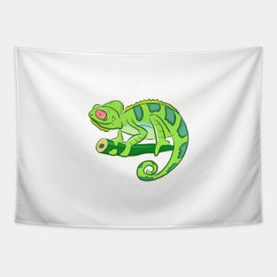 Cute Colorful Chameleon Tapestry