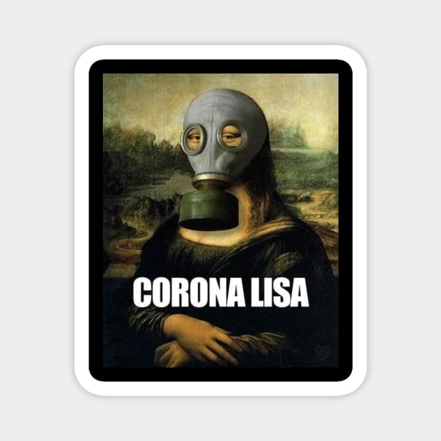 Corona Lisa Magnet by Clown
